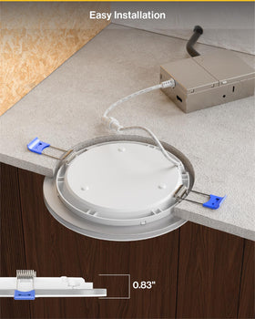Sunco dimmable recessed light with adjustable brightness for ambience control.