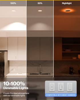 Sunco IC-rated recessed light designed for safe use around insulation.