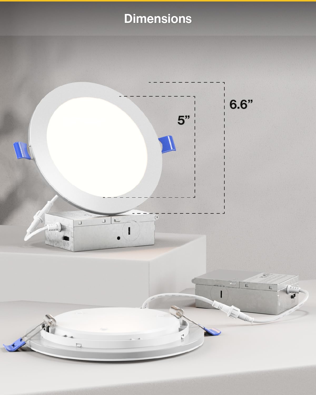 Sunco 4-pack of 6-inch recessed lights for whole-home upgrading.