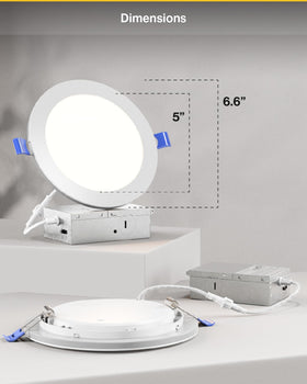 Sunco 4-pack of 6-inch recessed lights for whole-home upgrading.