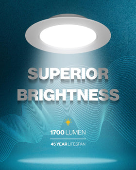 Sunco Lighting 6-inch LED downlight dimmable for customizable ambiance and energy savings.