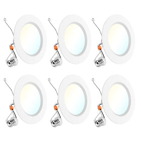 Sunco Lighting 6-inch LED recessed downlight with baffle trim for bright, even illumination.