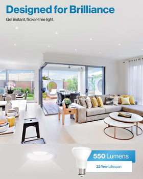 Sunco BR20 LED bulb dimmable for recessed lighting mood control