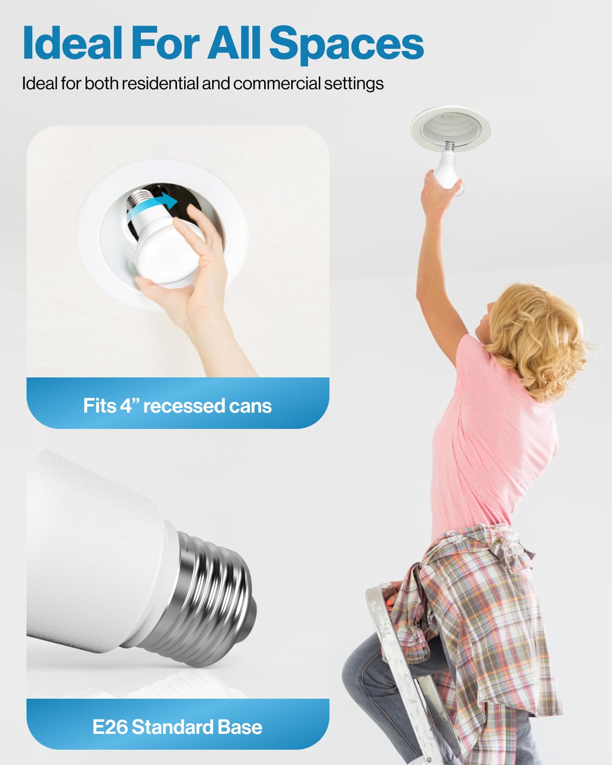 Sunco BR20 LED bulb UL-certified for safe, reliable performance