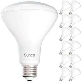 Sunco BR30 LED indoor flood bulb for bright, even lighting in living spaces.