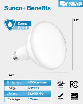 Sunco BR40 LED bulb with warranty and reliable support