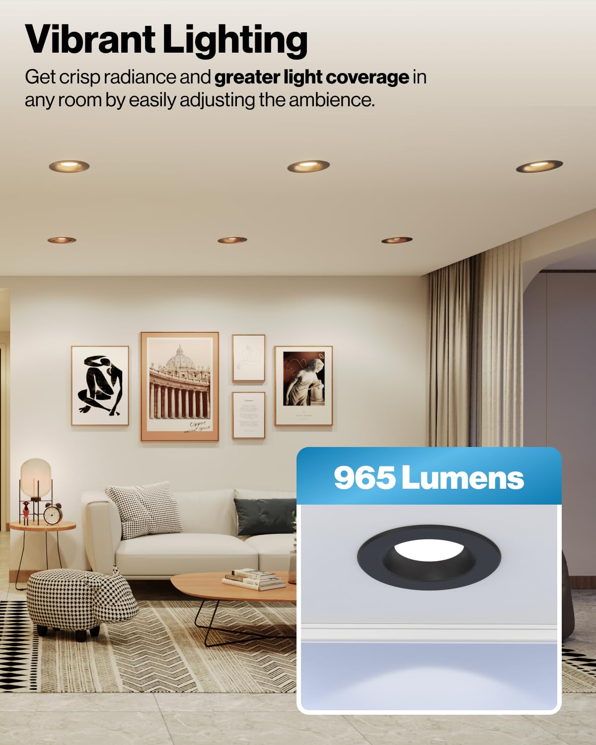 Sunco damp-rated UL-listed downlight for reliable bathroom or kitchen use.