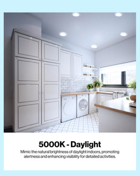 Sunco 5000K daylight BR30 enhances true color in kitchens and living rooms