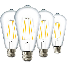 Sunco dusk-to-dawn ST64 outdoor bulb illuminates entrances automatically
