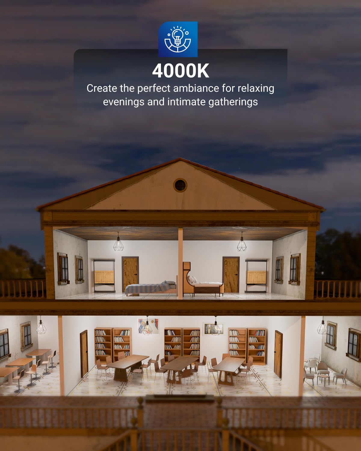 Sunco G25 LED globe highlights energy savings when replacing traditional bulbs.