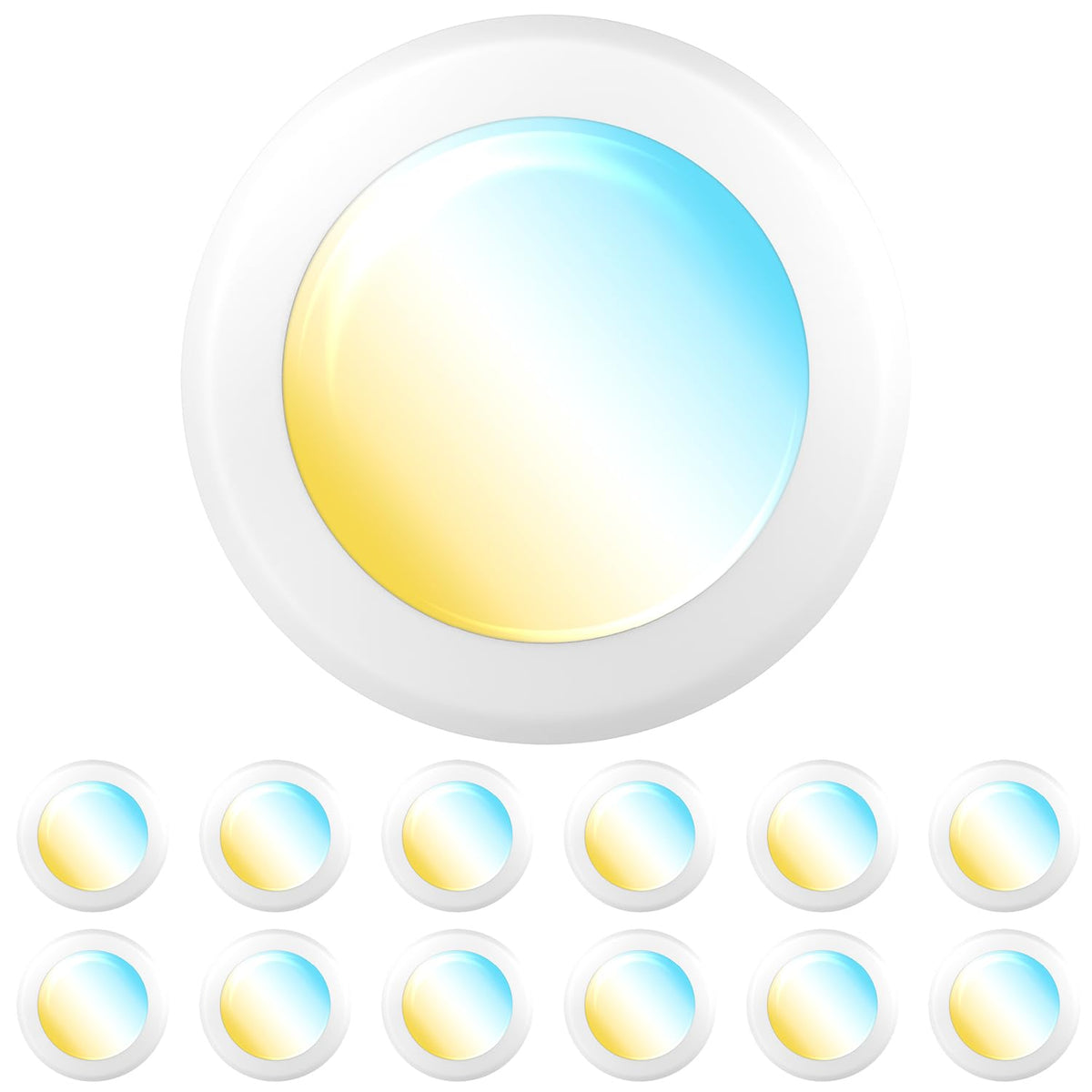 Sunco LED disc light, 6-inch ceiling flush mount for bright, energy-efficient illumination.