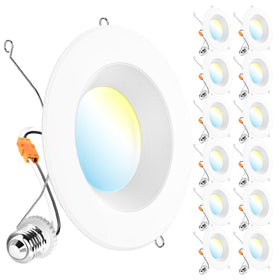 Sunco LED downlight with a baffle trim provides a clean, glare-free look.