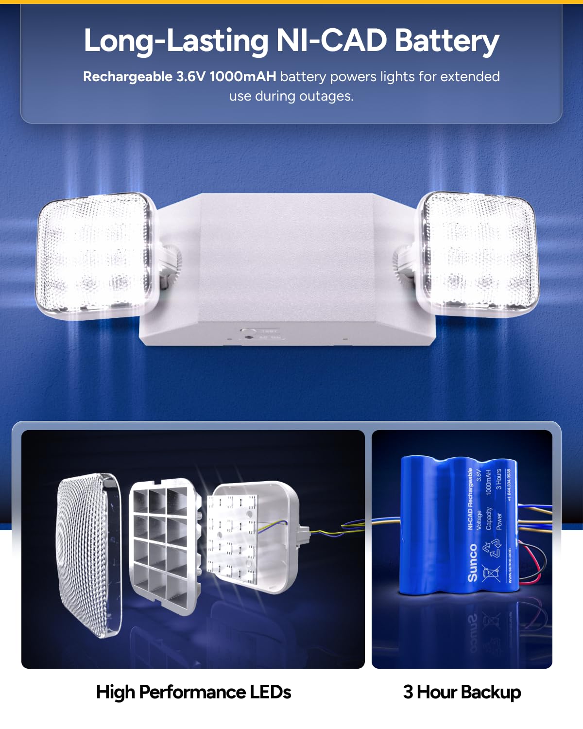 Sunco light illustrating simple installation with included mounting hardware