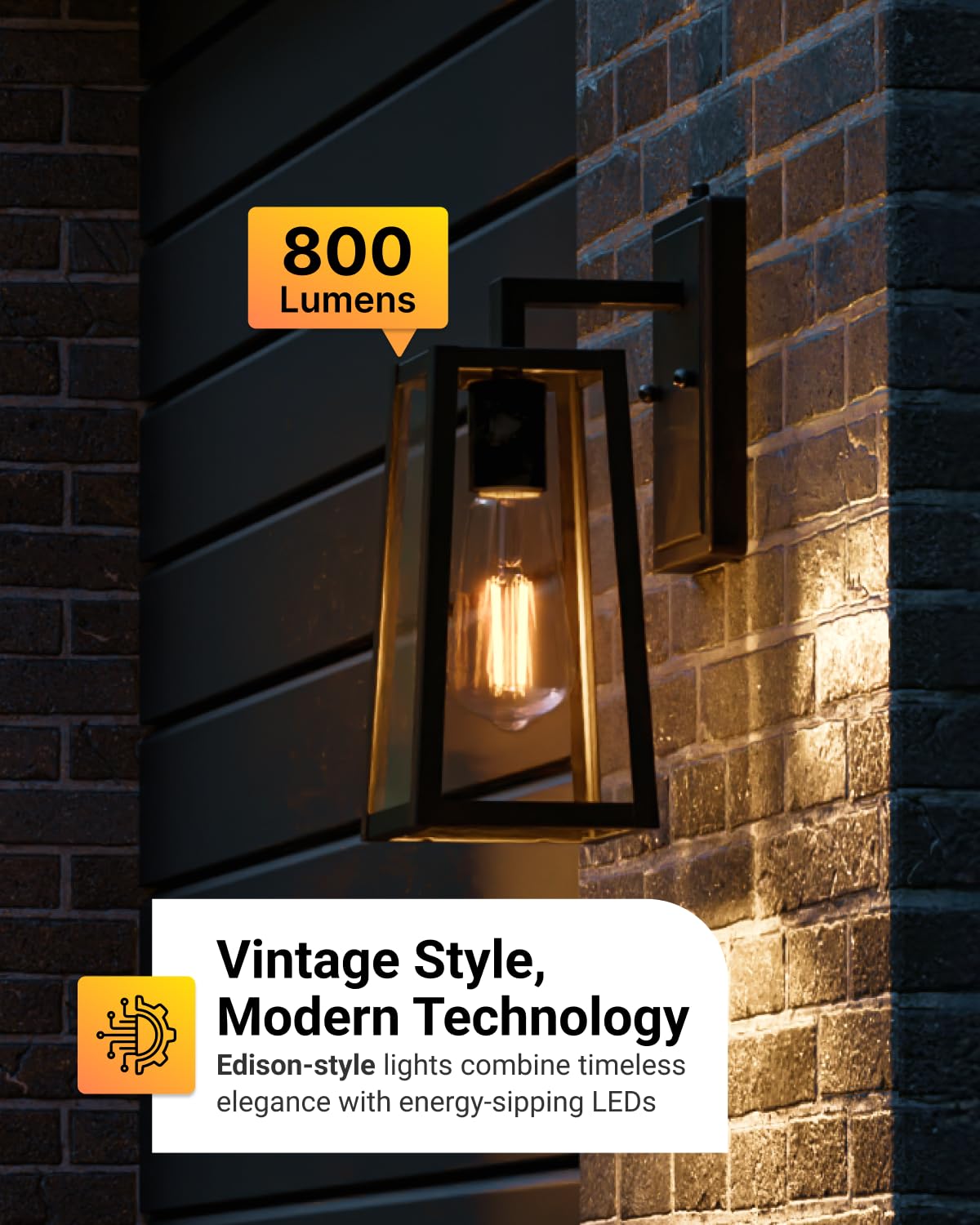 Sunco LED filament ST64 with E26 base for exterior lighting