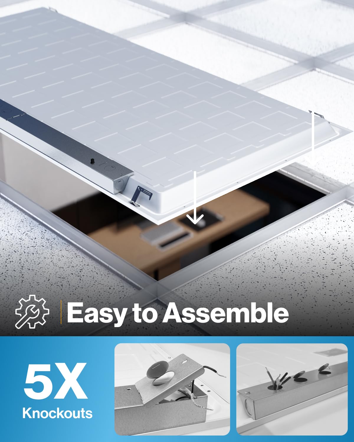 Sunco selectable CCT panel allows switching between 4000K and 6000K
