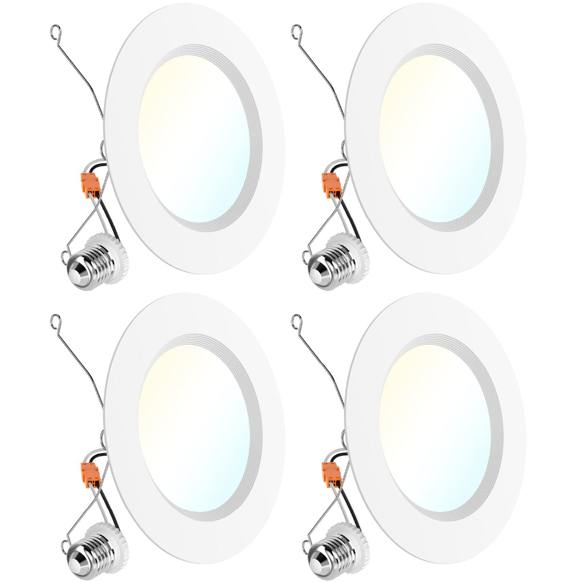 Sunco 6-inch LED recessed light with baffle trim for crisp ceiling illumination.