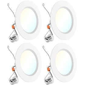 Sunco 6-inch LED recessed light with baffle trim for crisp ceiling illumination.
