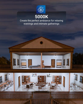 Sunco Lighting 5W, 500LM G25 LED provides energy-efficient brightness.