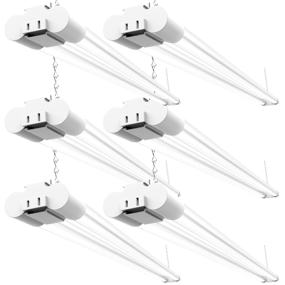 Sunco Lighting 4ft shop light with frosted cover providing glare-free workshop illumination