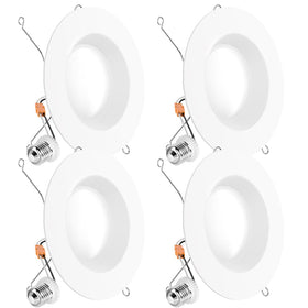 Sunco Lighting 6-inch LED downlight with baffle trim for glare-free kitchen illumination.