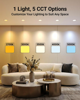 Sunco Lighting damp-rated recessed light suitable for bathrooms