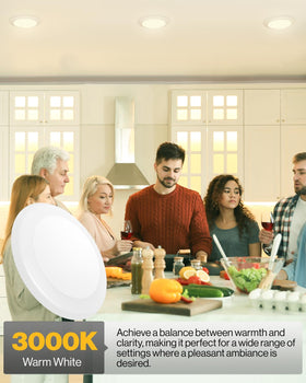 Sunco lighting dimmable LED downlight for customizable mood and task lighting.