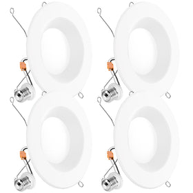 Sunco Lighting downlight with baffle trim for versatile 6-inch ceiling installations.