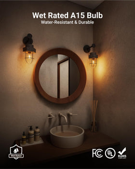 Sunco Lighting LED A15 800 lumens at 7W for bright energy-efficient lighting