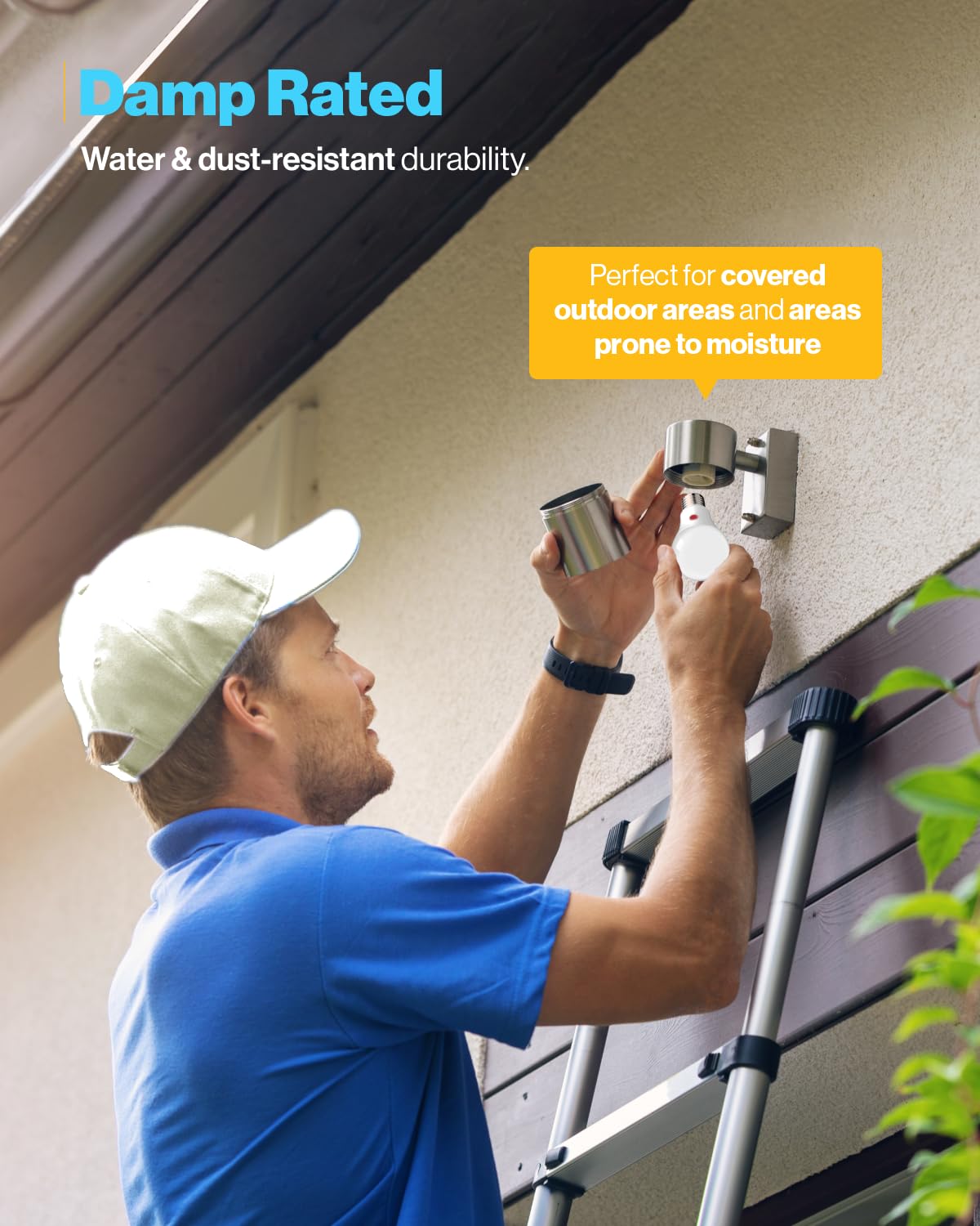 Sunco Lighting outdoor IP65 damp-rated bulb ready for any weather