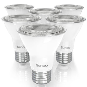 Sunco PAR20 LED bulbs pack front view showing compact design and efficiency