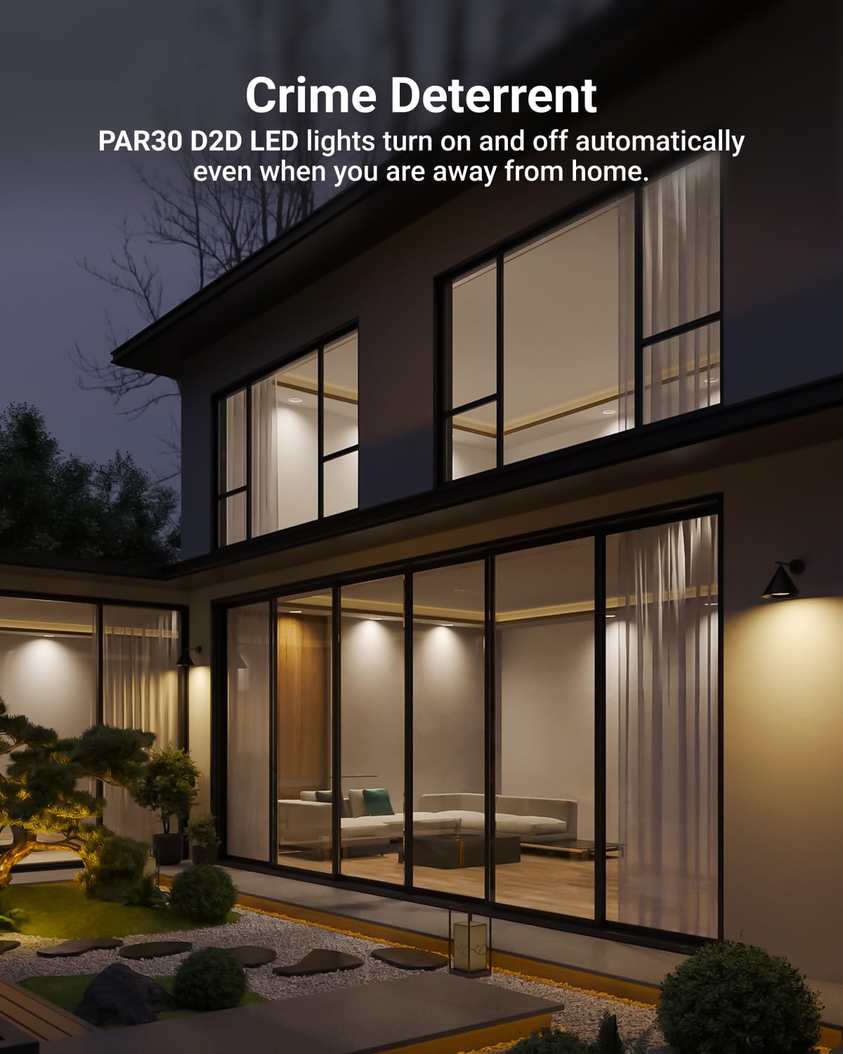 Sunco PAR30 dusk-to-dawn deck bulb highlights outdoor spaces automatically