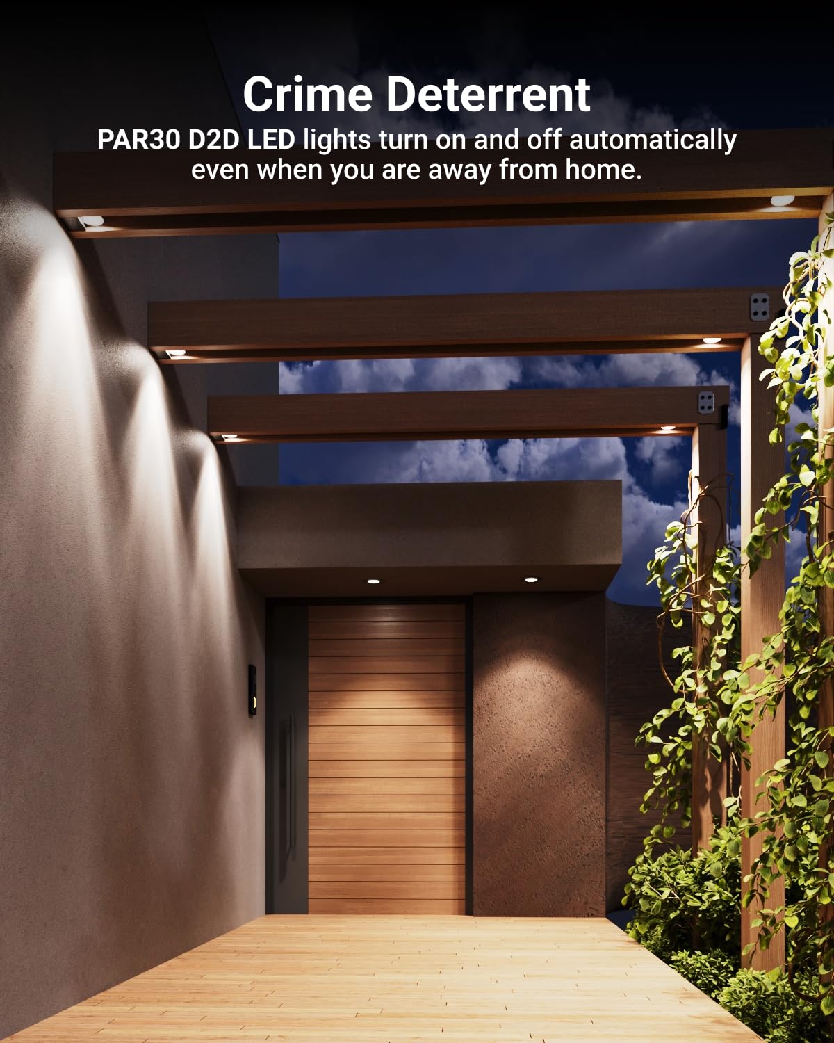 Sunco PAR30 dusk-to-dawn outdoor bulb is weather-rated for porch use