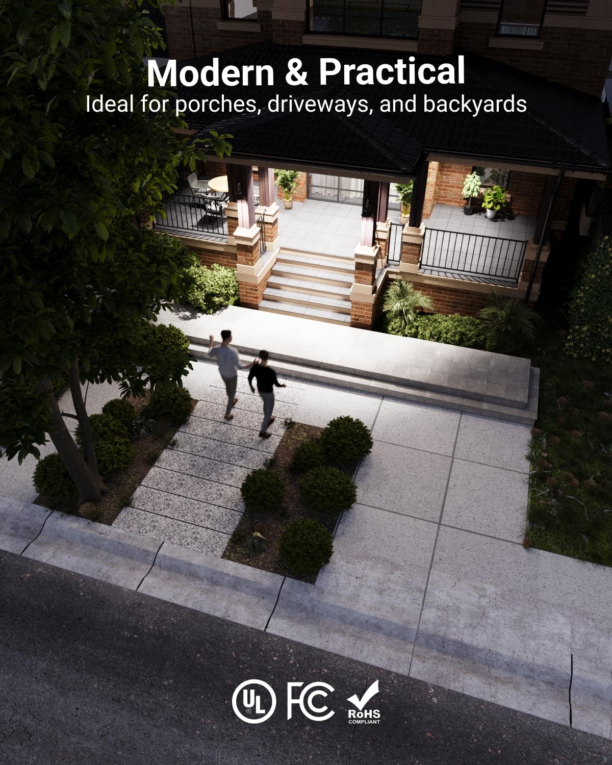 Sunco PAR38 with E26 base fits most outdoor fixtures for easy installation