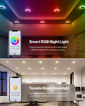 Sunco slim canless 6-inch downlight for fast, no-can installations.