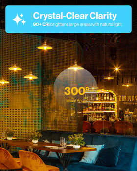Sunco ST19 E26 base bulb in detailed shot for fixture compatibility.