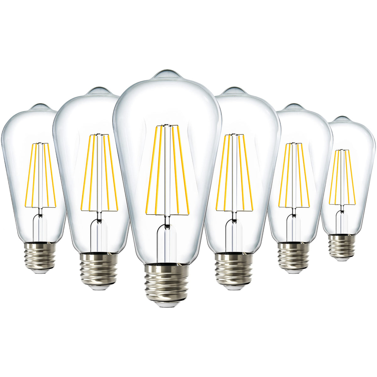 Sunco ST64 dusk-to-dawn bulb outdoors for automatic night lighting
