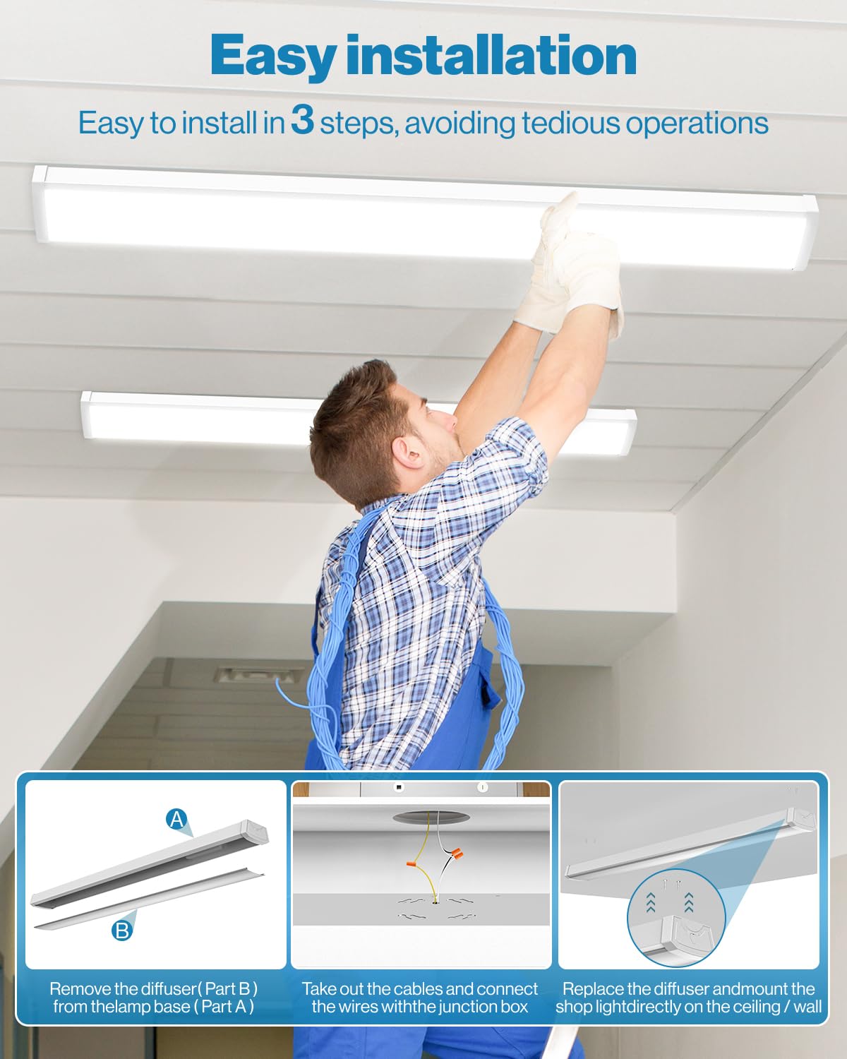 Sunco surface-mount installation offers instant brightness with simple ceiling mounting