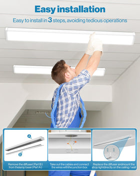 Sunco surface-mount installation offers instant brightness with simple ceiling mounting