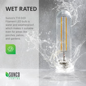 Sunco waterproof T10 bulbs withstand rain and heat for reliable outdoor illumination
