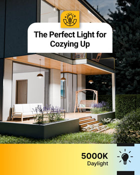 Sunco weatherproof outdoor bulb withstands rain and sun for porch lighting