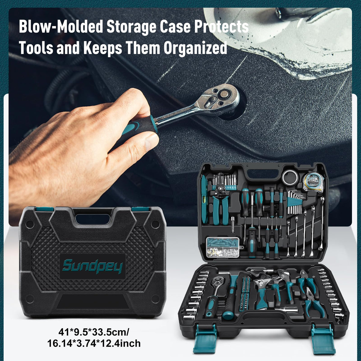 Sundpey 281pc wire strippers and pliers for durable electrical tasks