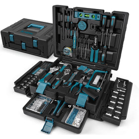 Sundpey 379pcs home tool kit front view for versatile home maintenance