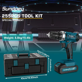Sundpey complete tool kit contents neatly organized in a sturdy case