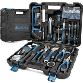 Sundpey 148-piece home tool kit case shown for organized storage and easy transport.