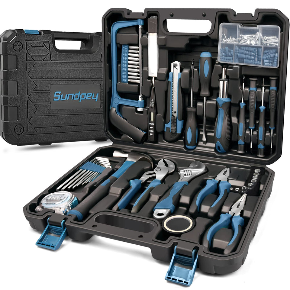 Sundpey 148-piece home tool kit case shown for organized storage and easy transport.