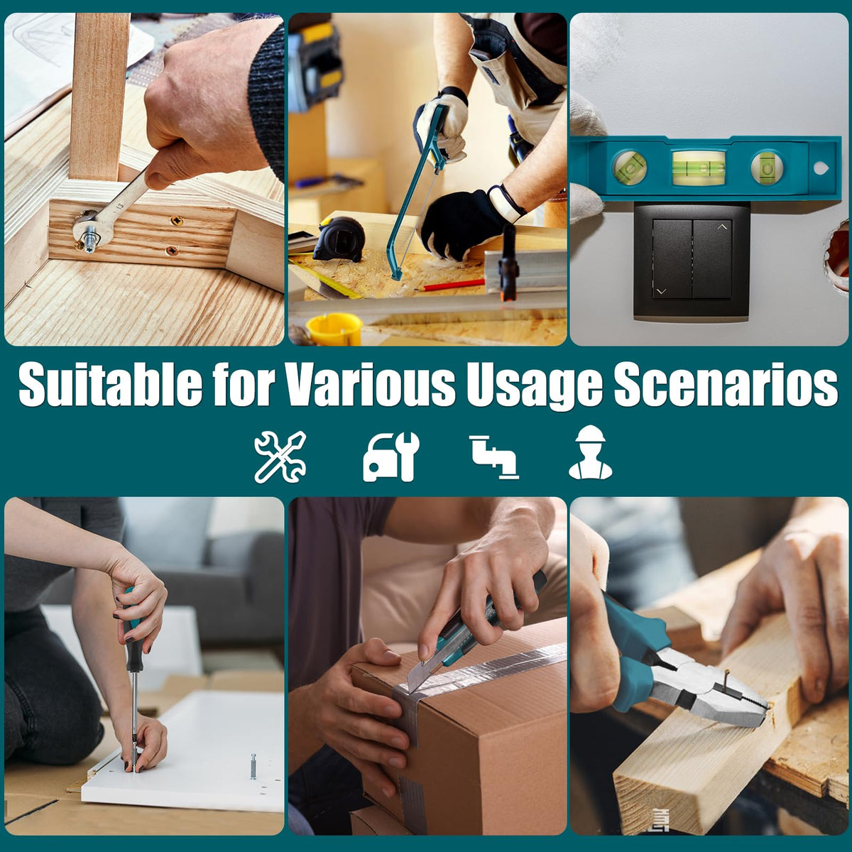 Sundpey included tape measure and level support precise measurements and alignment