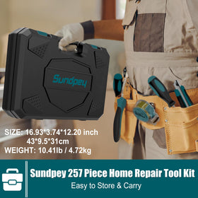Sundpey screwdriver set with versatile, ergonomic grips for quick repairs