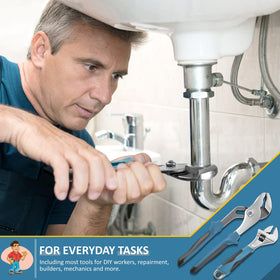 Sundpey water pump pliers handle tough gripping jobs and pipe tasks.