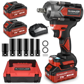 SundpeyPRO cordless impact wrench with 750 ft-lbs torque for heavy duty bolts
