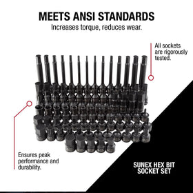 Sunex 3569 CR-MO alloy sockets delivering high strength for heavy use